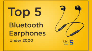 top 5 bluetooth earphones