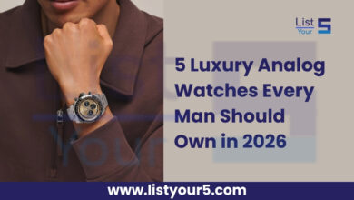 5 Luxury Analog Watches