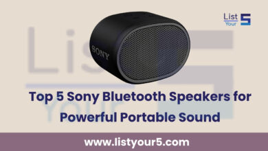 Top 5 Sony Bluetooth Speakers